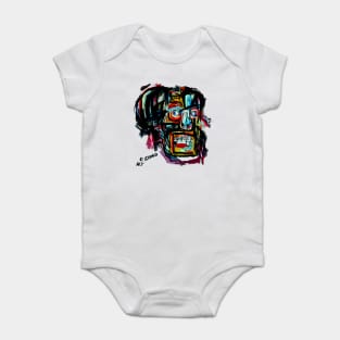 basquiat art Baby Bodysuit